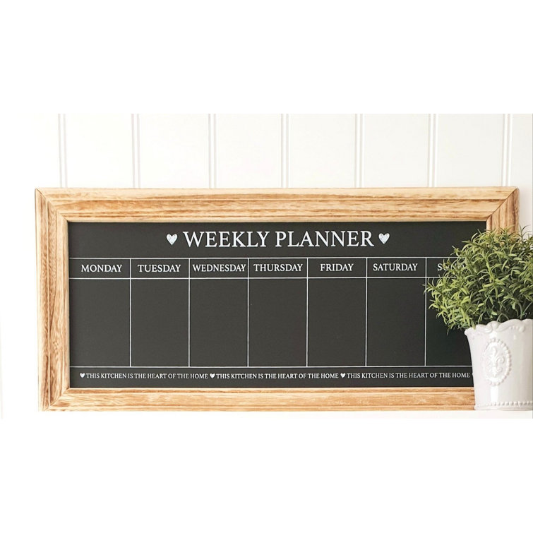 Brambly Cottage 7 Day Chalkboard Weekly Planner Wayfair.co.uk